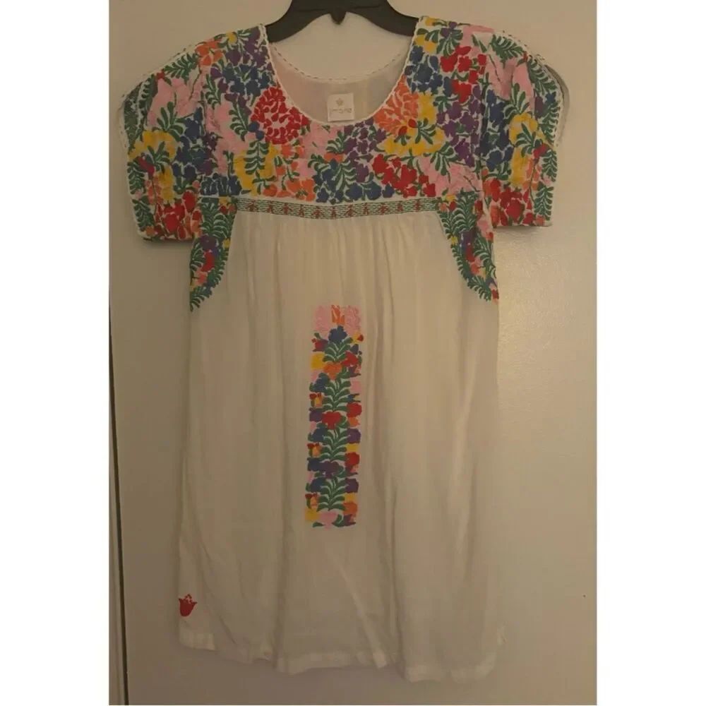 J. Marie Embroidered Mini Dress Size S - Picture 3 of 6